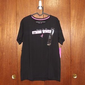 Black Cancer Awareness Short Sleeve Tee – NWT 16/18 XL